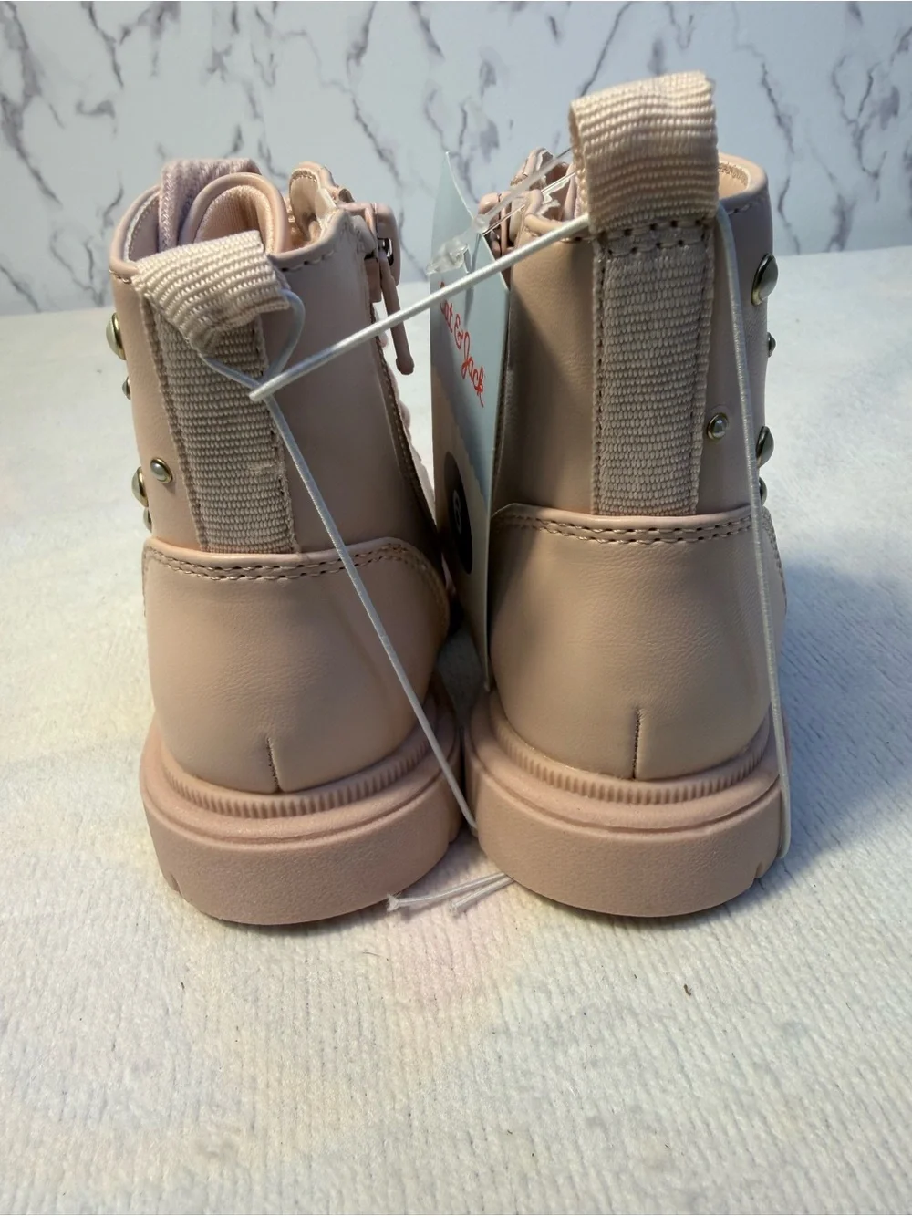 Cat & Jack Amaya Toddler Girls Combat Boots – Blush – Size 6T NWT